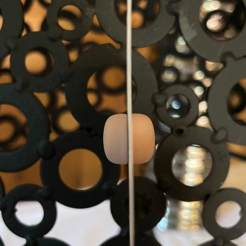 Double Sided Beige Magnetic Brooch
