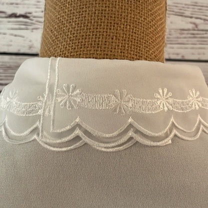 Faux Collar White with Jewel & Diamanté Detail